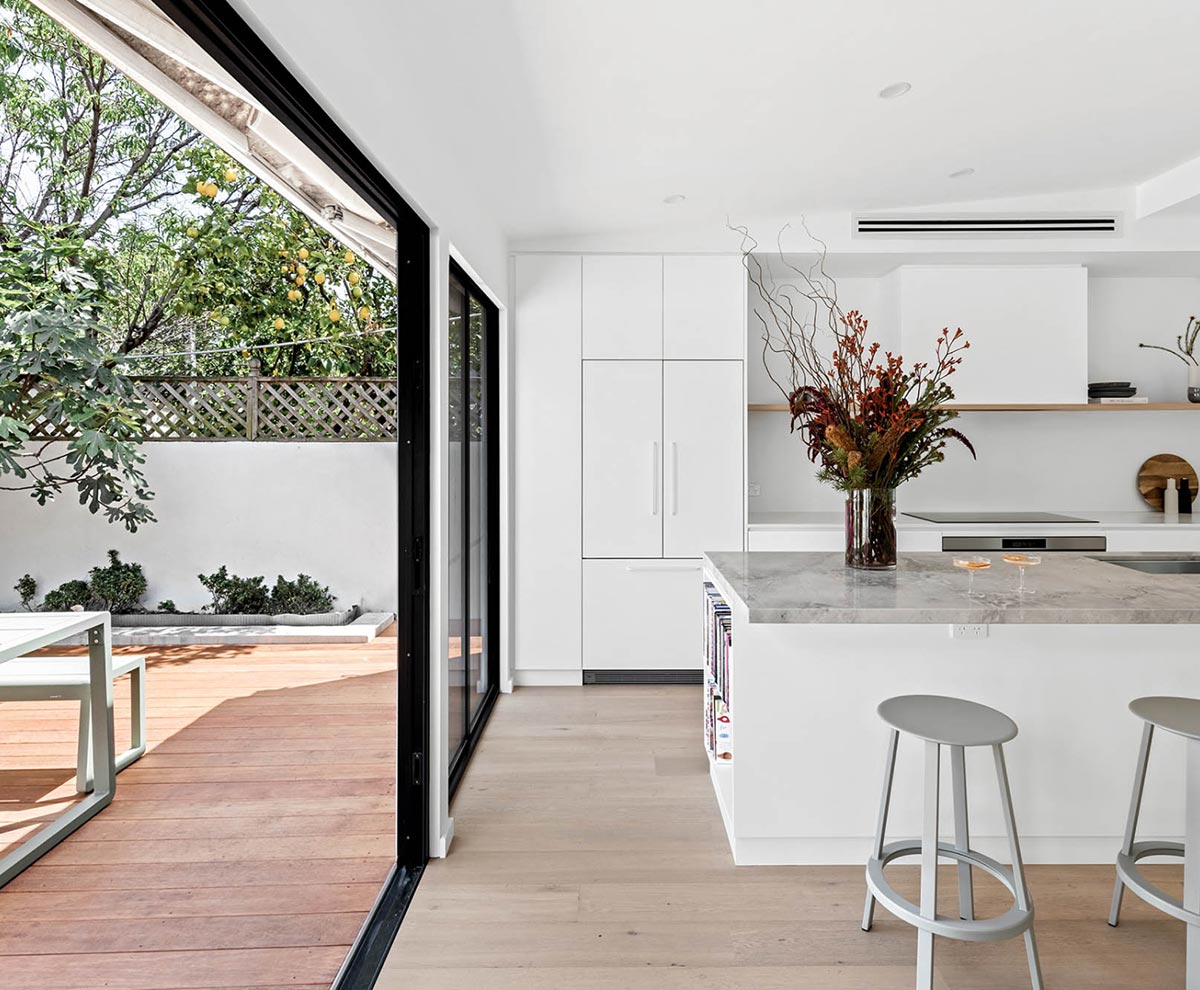 A custom designed kitchen. Built by M.J. Harris Group