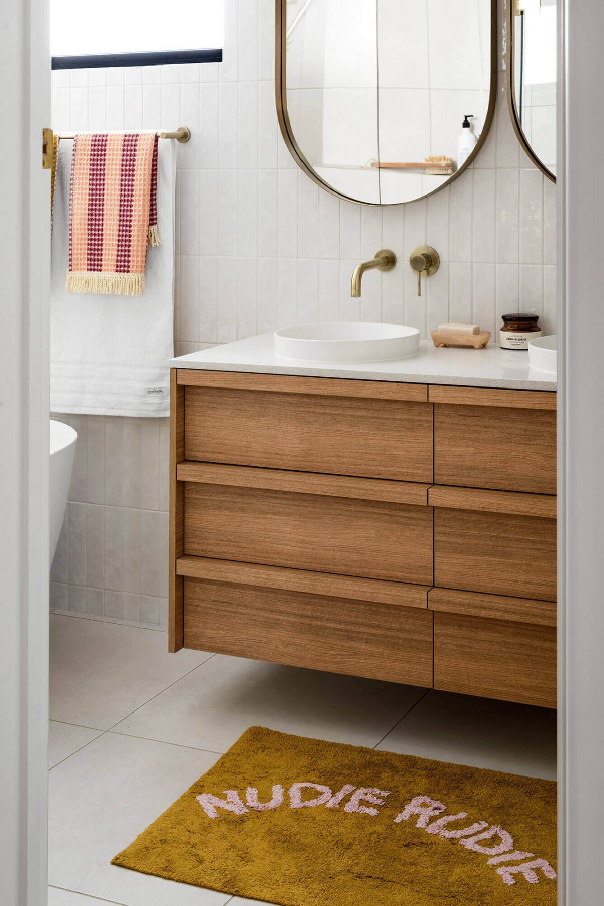 A custom designed bathroom. Designed and built by MJ Harris Group.