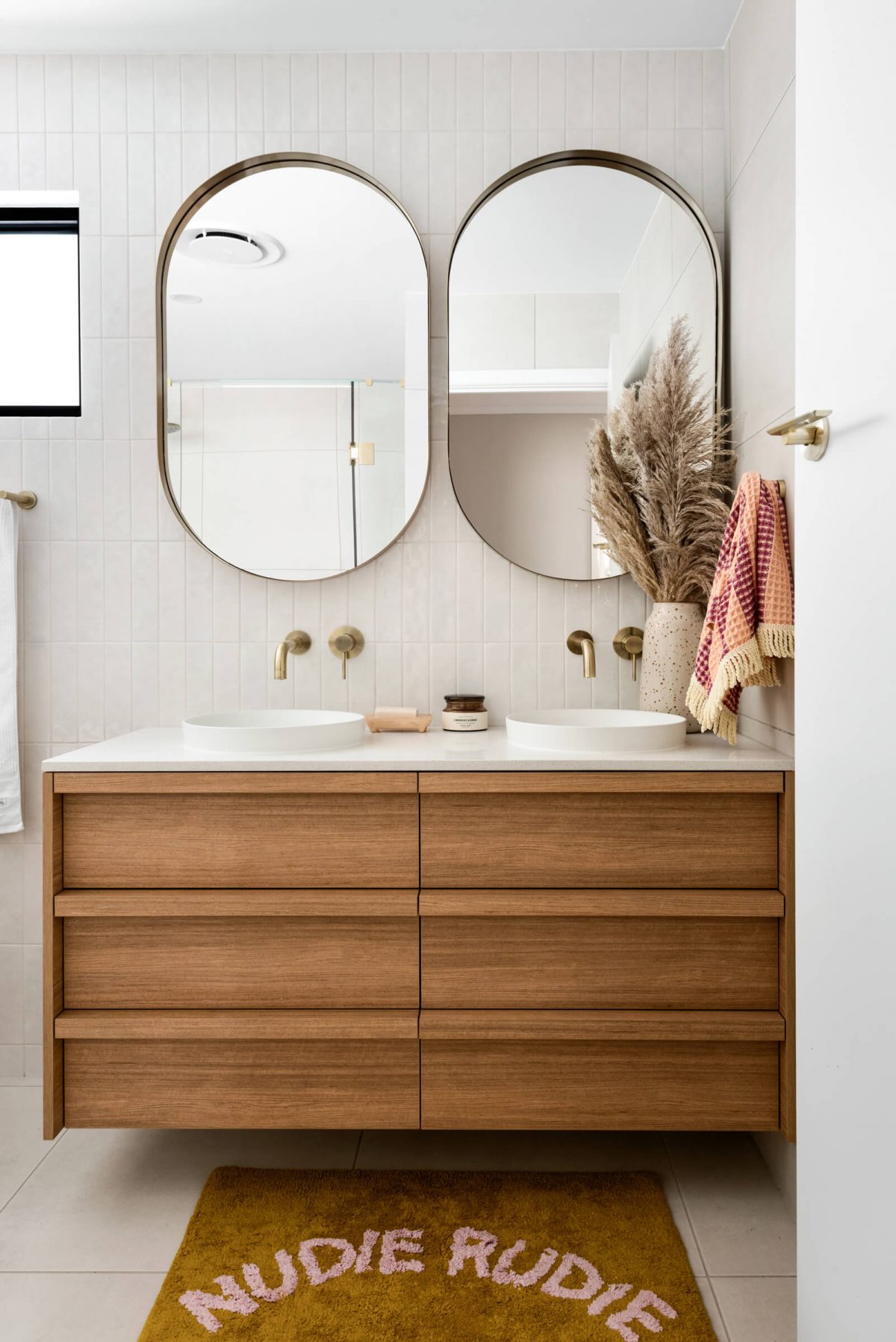 A custom designed bathroom. Designed and built by MJ Harris Group.