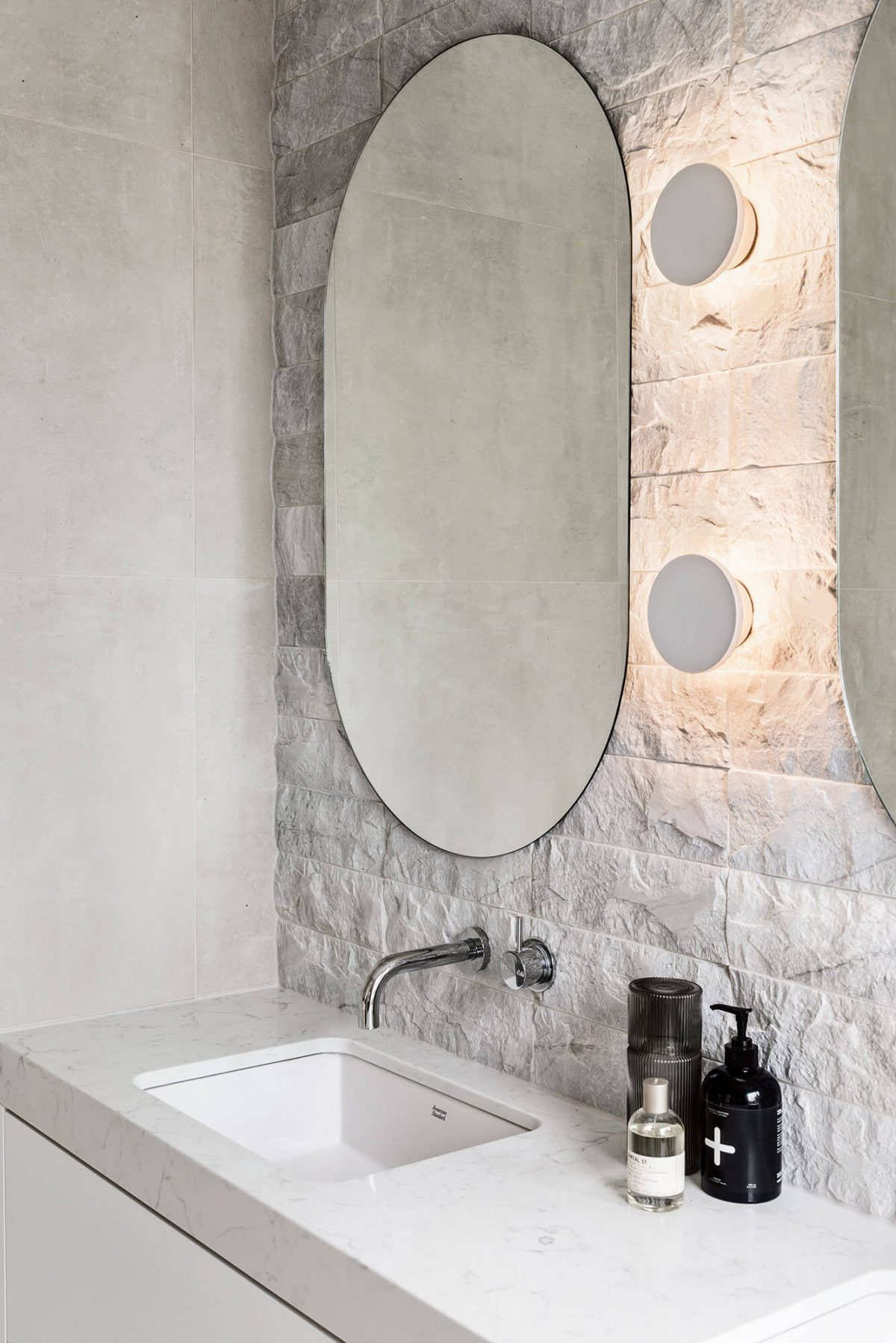 A custom designed bathroom. Designed and built by MJ Harris Group.
