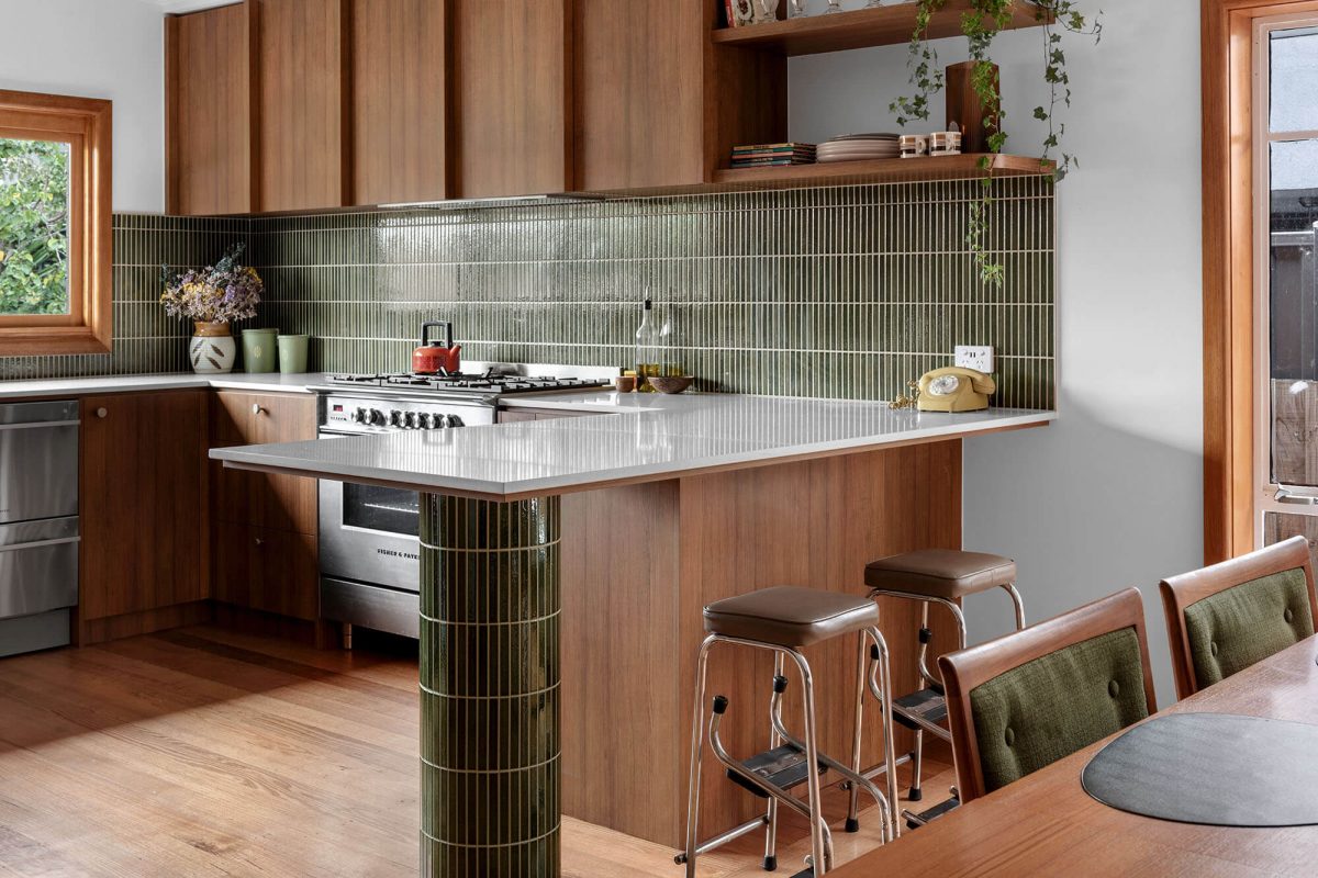 A custom designed vintage style kitchen. Designed and built by MJ Harris Group.