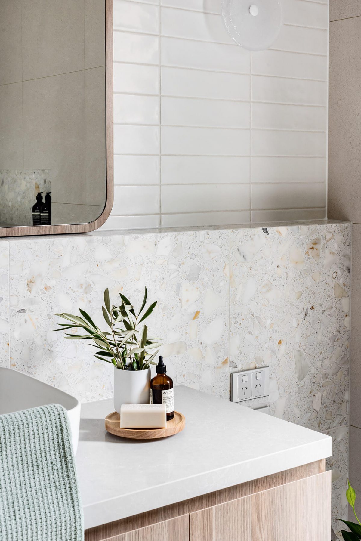 A custom designed bathroom. Designed and built by MJ Harris Group.