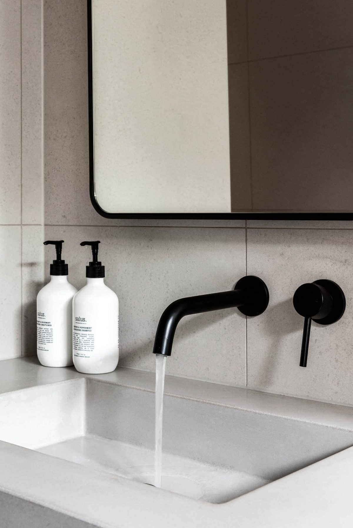 A custom designed bathroom. Designed and built by MJ Harris Group.