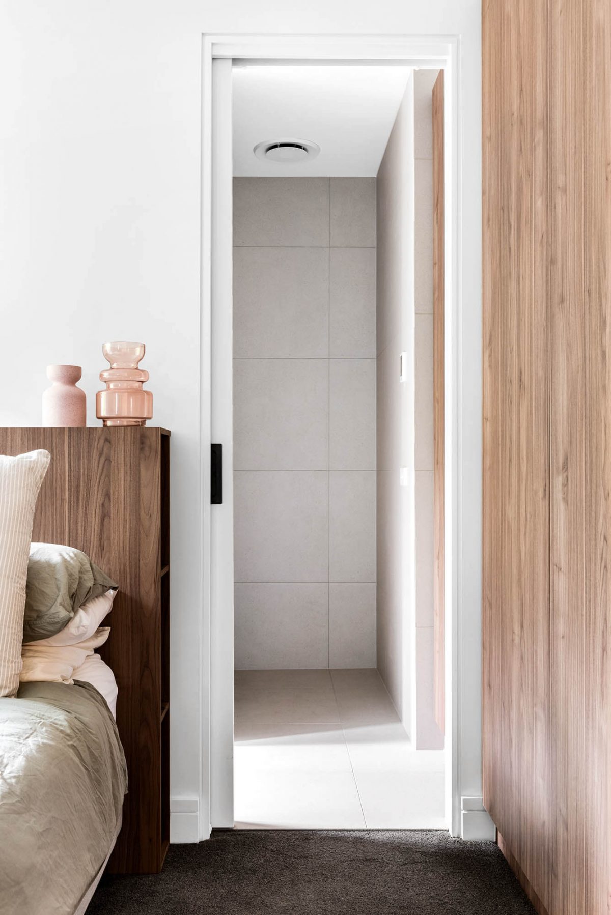 A custom designed bathroom. Designed and built by MJ Harris Group.