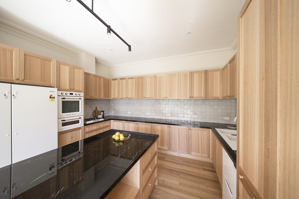 A custom designed kitchen featuring custom joinery. Designed and built by MJ Harris Group. #MJHxHeadsRd