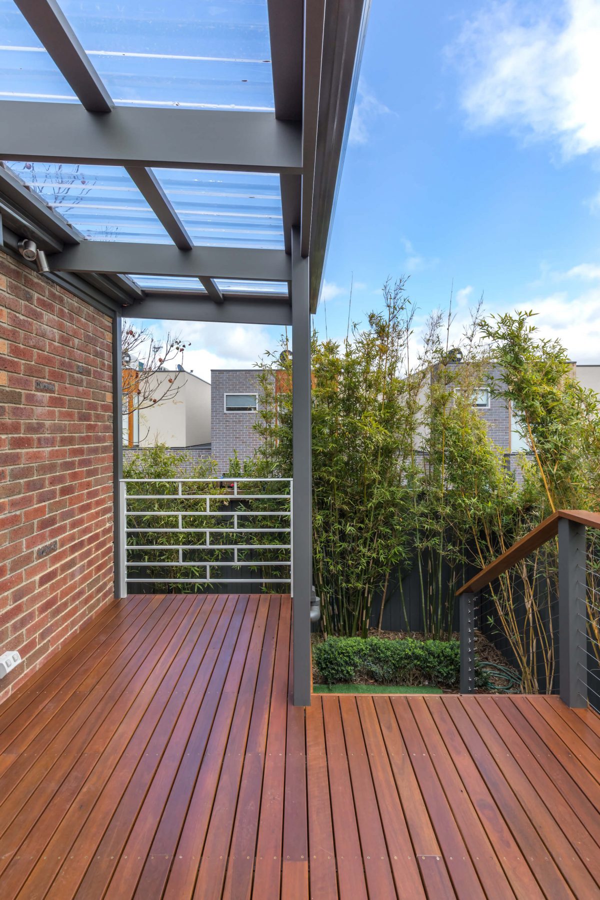 A custom designed deck. Designed and built by MJ Harris Group. #MJHxNiddrie