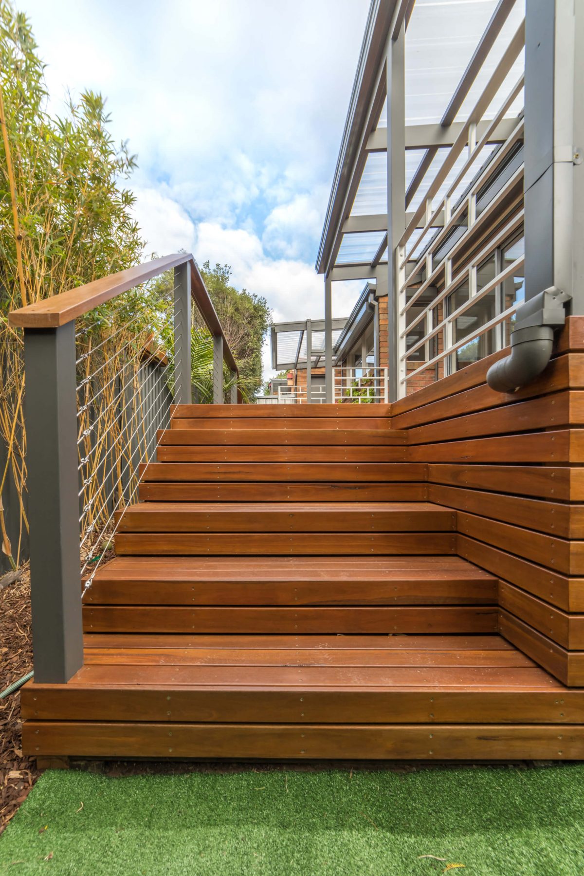 A custom designed deck. Designed and built by MJ Harris Group. #MJHxNiddrie