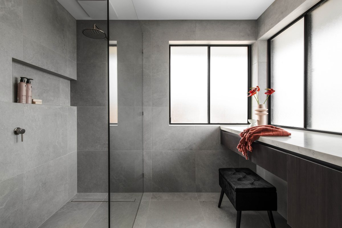 A custom designed bathroom. Designed and built by MJ Harris Group. #MJHxChandosPl