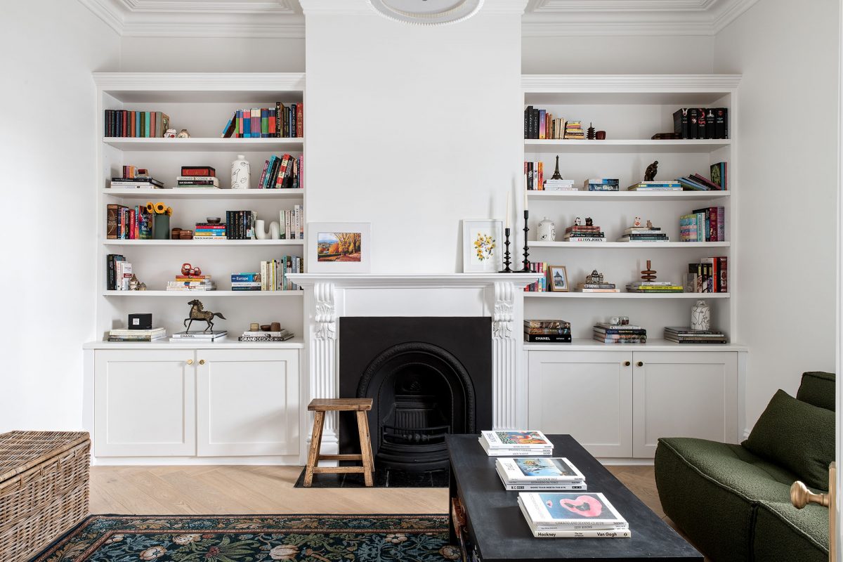 A custom designed living space featuring custom joinery. Designed and built by MJ Harris Group. #MJHxMacaylayRd