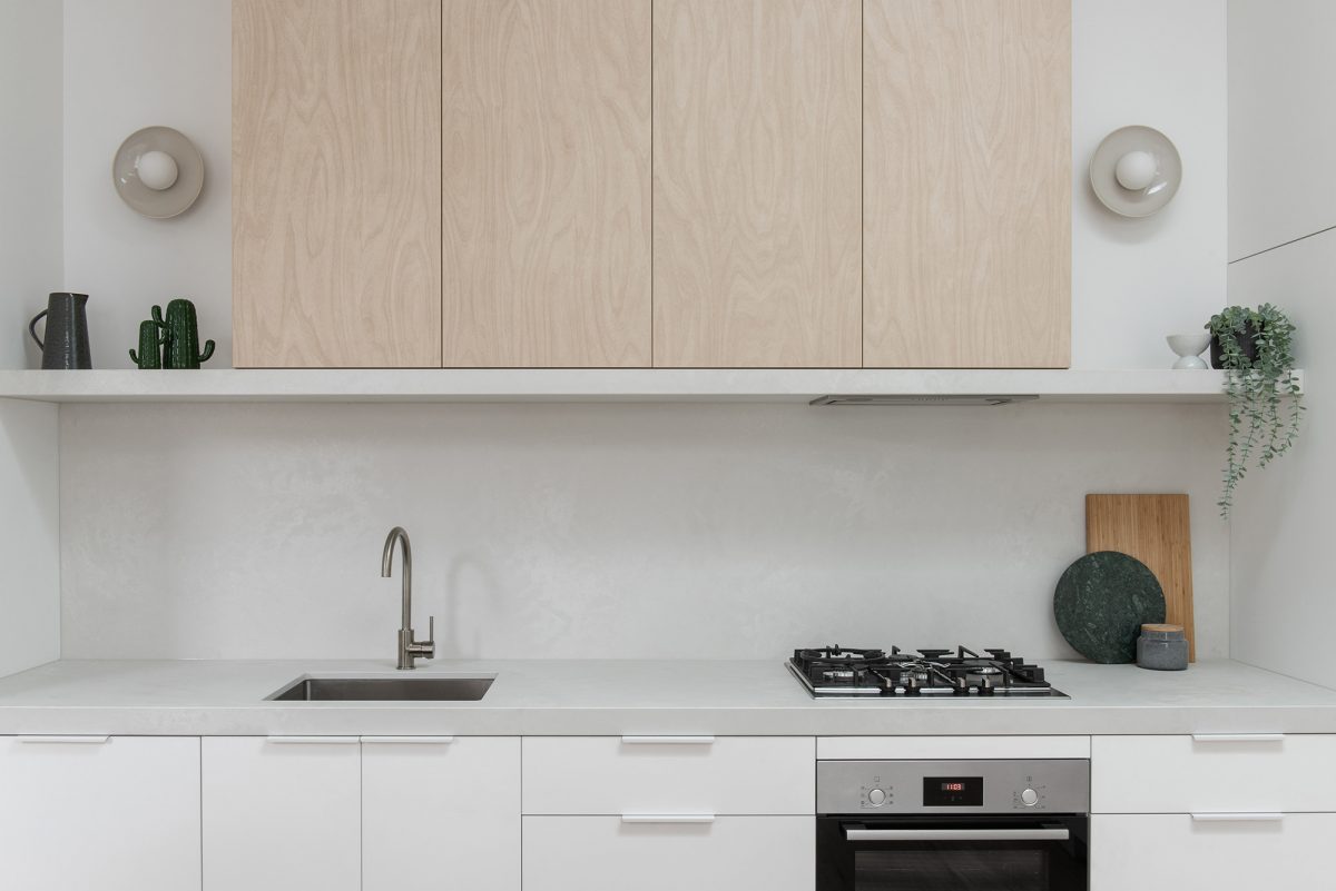 A custom designed kitchen featuring custom joinery. Designed and built by MJ Harris Group. #MJHxAlbionSt