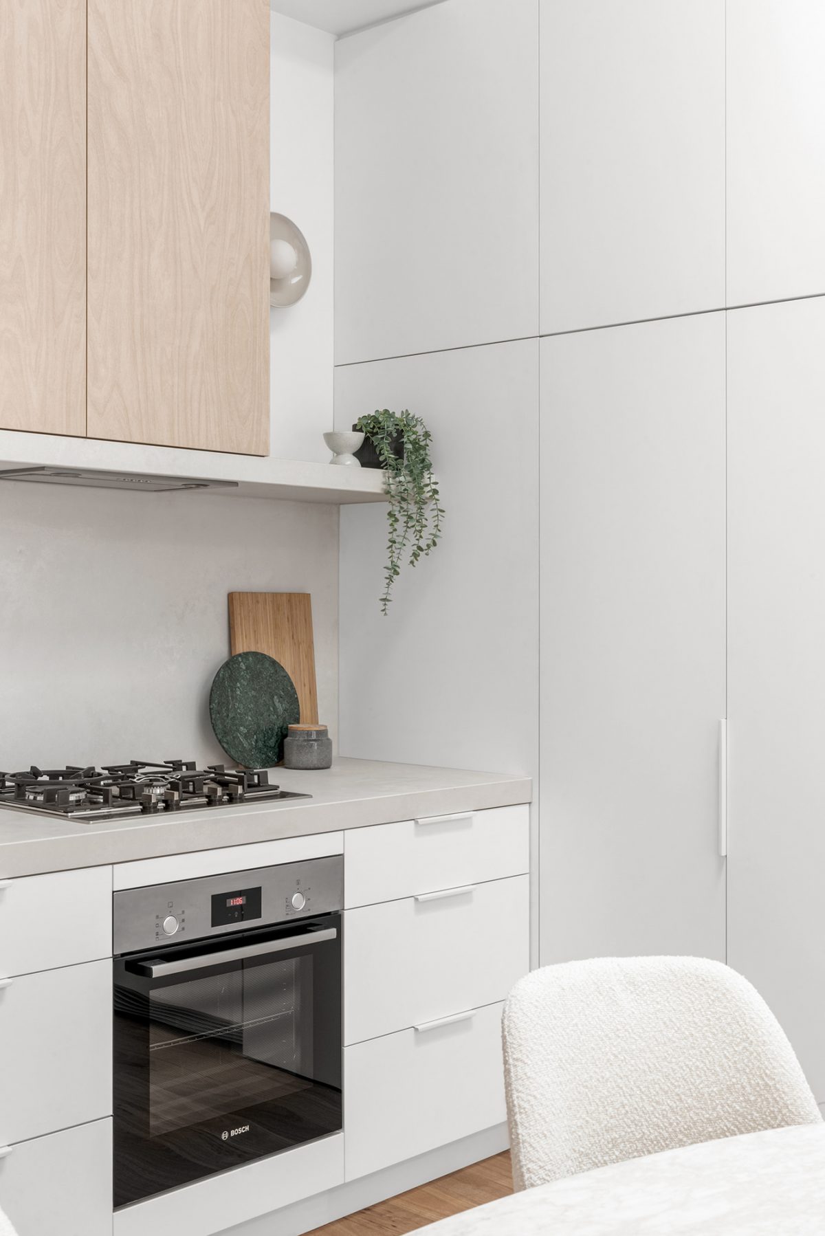 A custom designed kitchen featuring custom joinery. Designed and built by MJ Harris Group. #MJHxAlbionSt