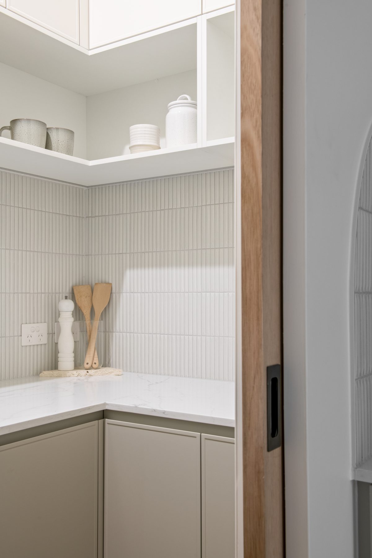 A custom designed kitchen. Designed and built by MJ Harris Group. #MJHxLilyPondPl